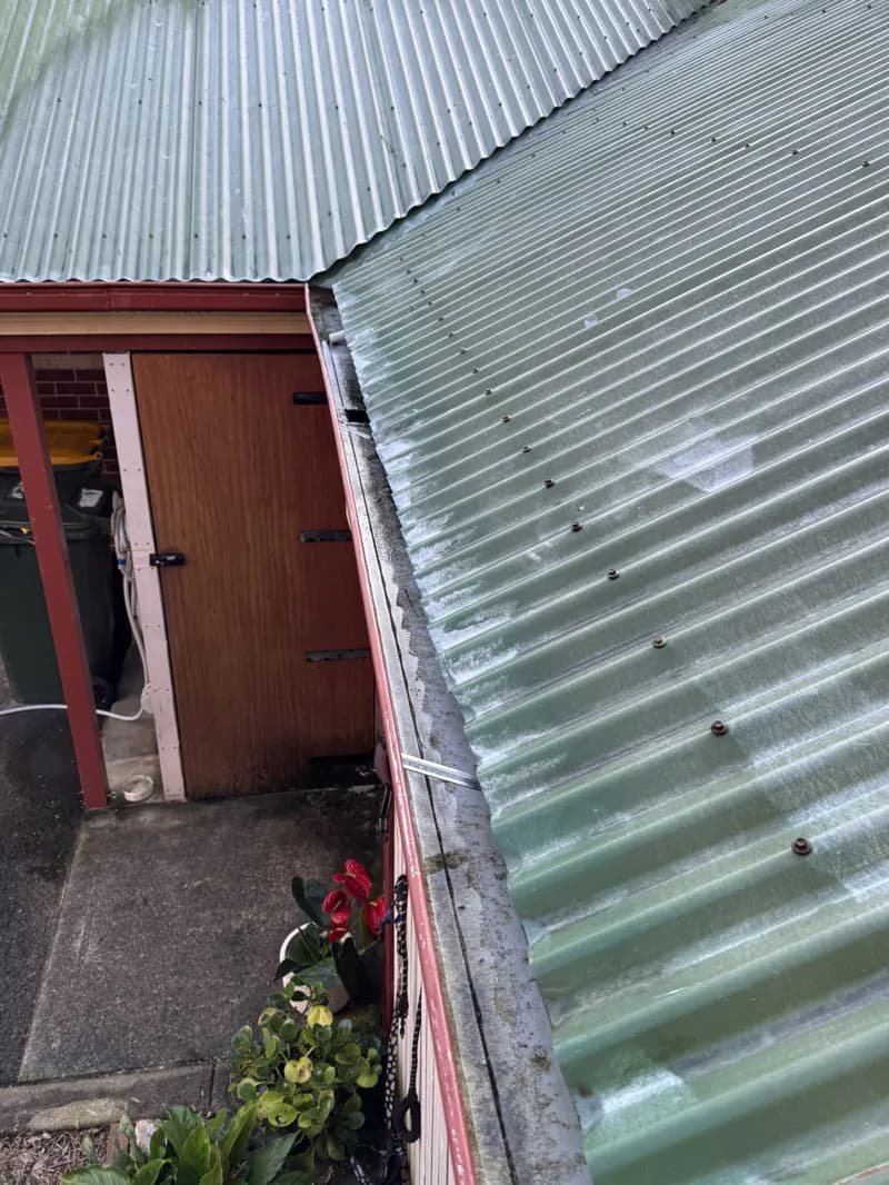 Gutter clean, after