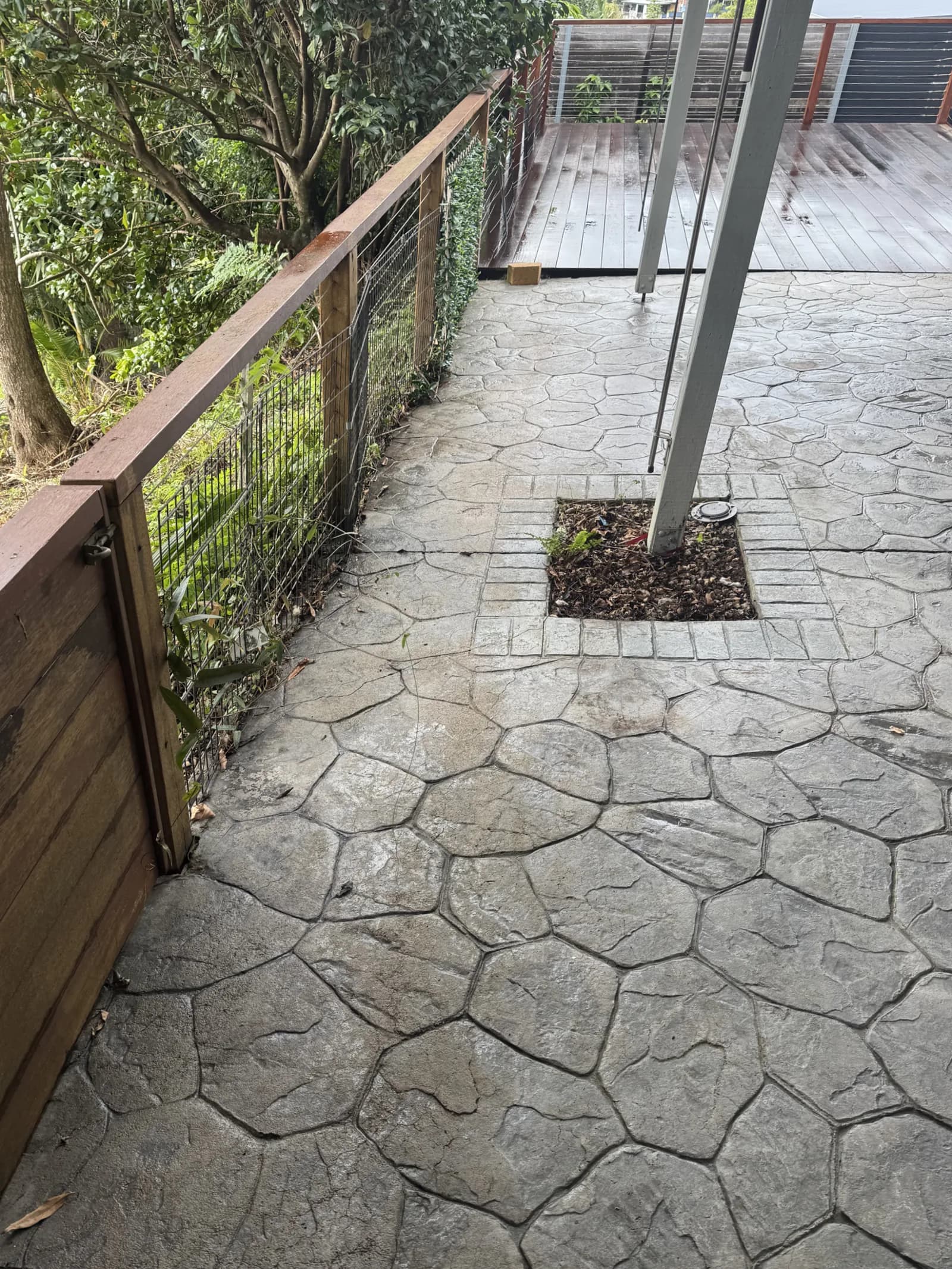Paved path, after